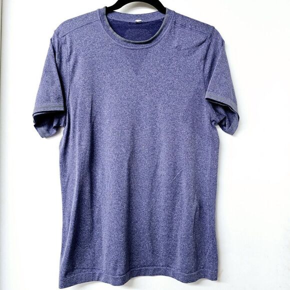 Lululemon Tops - LULULEMON Athletica Purple Stretch Inspiring Quotes Short Sleeve Women Shirt Top